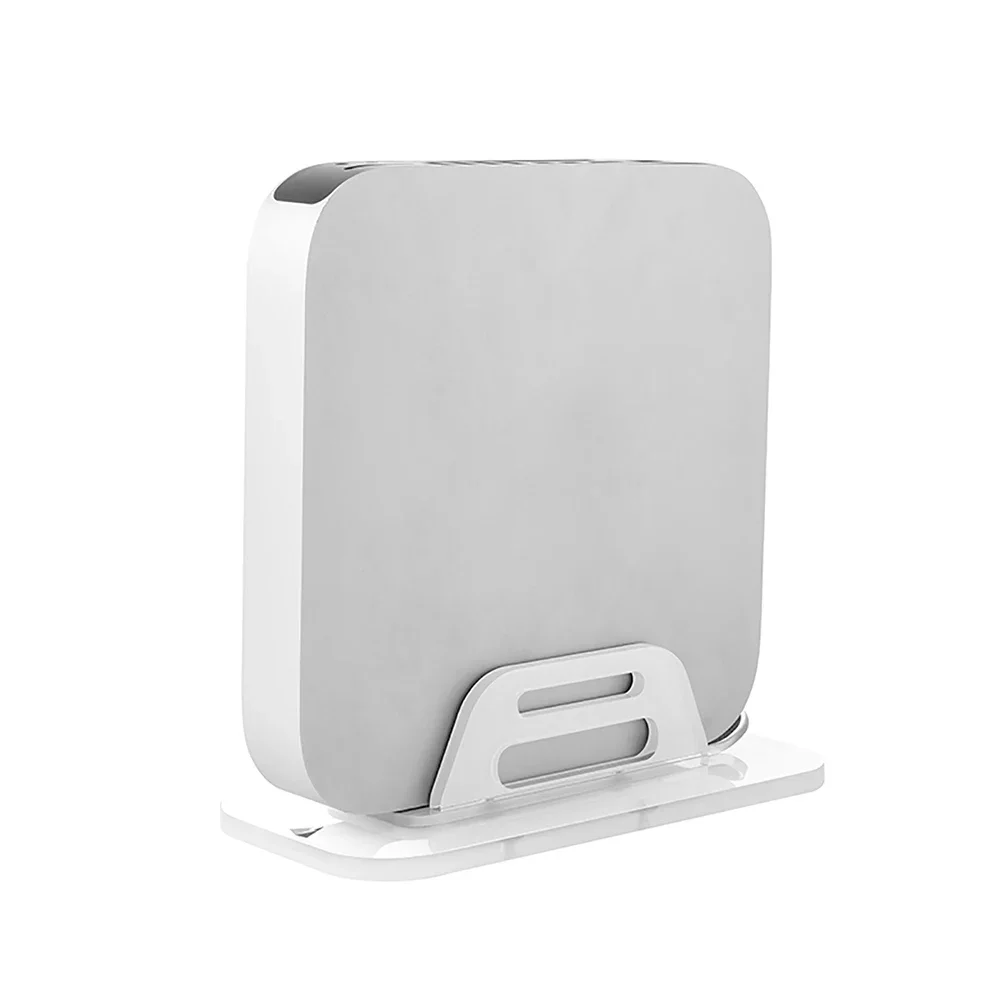 Xnyocn Acrylic Bracket Multi-Function Stand Desktop Cooling Holder Base Frame Wall Storage Rack Support for Mac Mini Apple Host