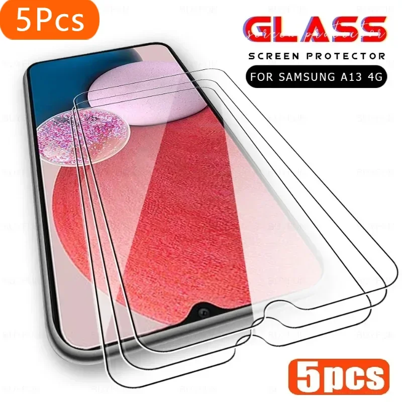 

5Pcs Tempered Glass For Samsung M32 M33 M34 M52 M53 M54 5G Screen Protector