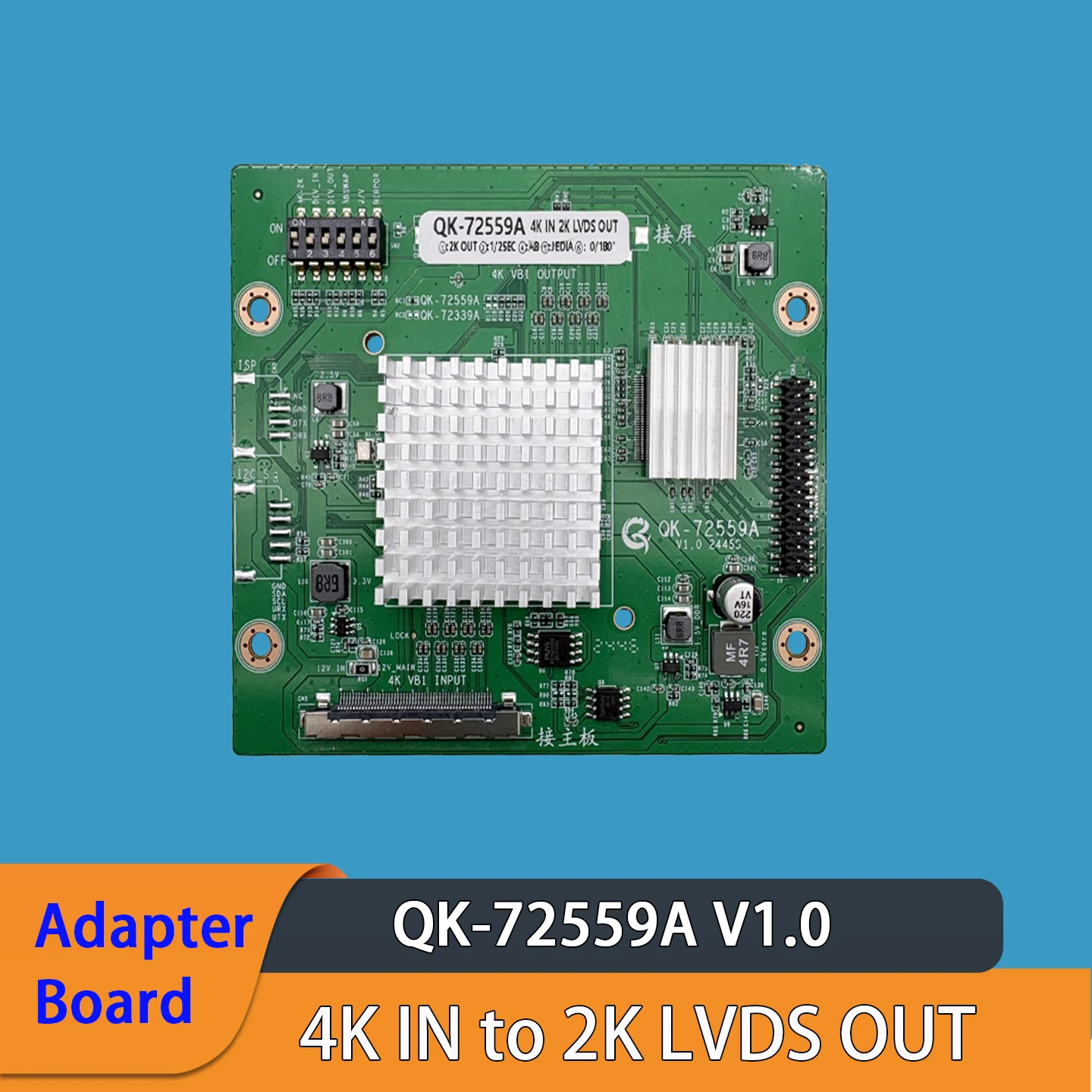 qk-72559a-4kから2kへのlvdsコンバーターアダプターボードカードプレートコネクタインバーター（サムスン、lg、ソニーのテレビ画面用）