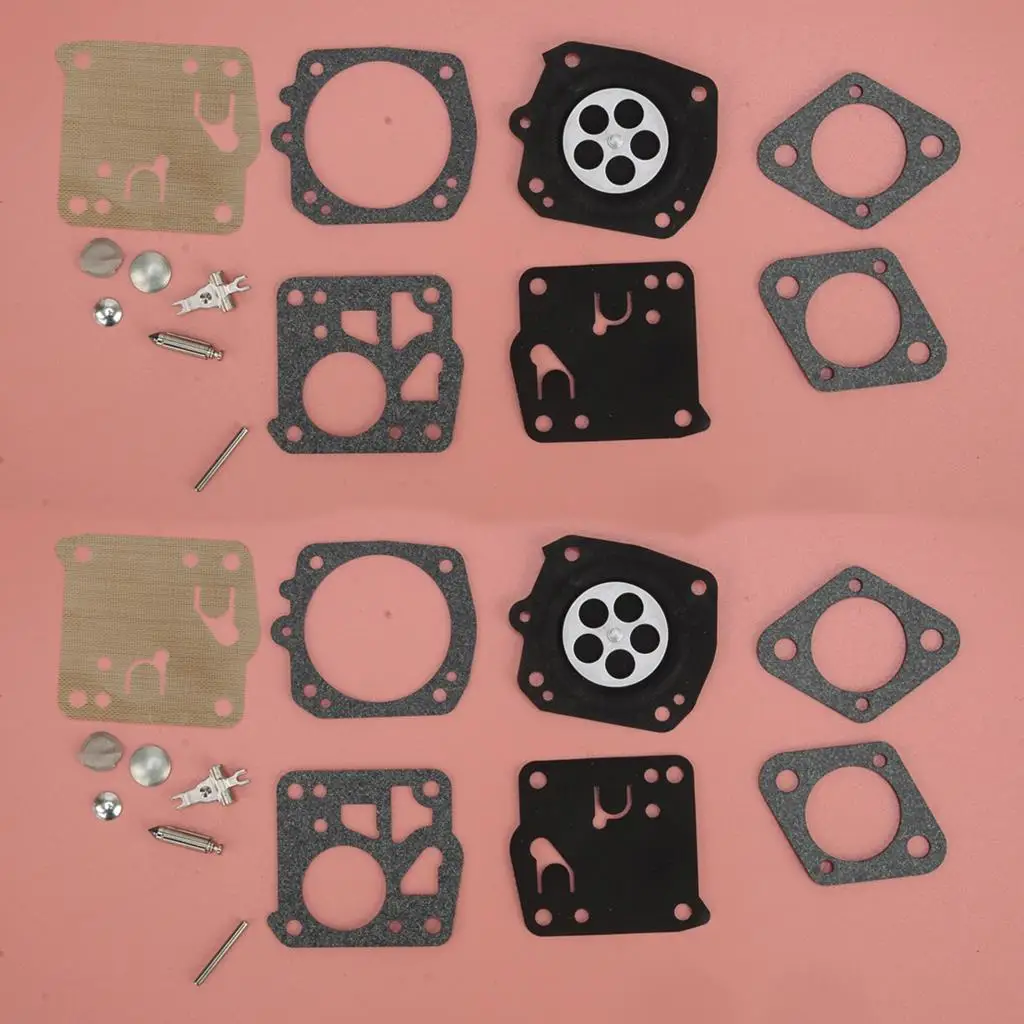 2 juegos de Kit de reparación de membrana de carburador apto para Tillotson RK21-HS Stihl 040 041 040AV 041AV 045 051