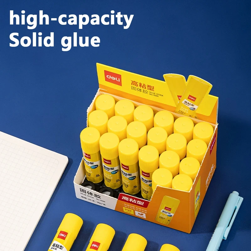 3-12p Deli (8/15/20/36g) Glue Stick Safety High Adhesive Handmade Diy Paste Fastening Perfect Office Handicraft School Supplies