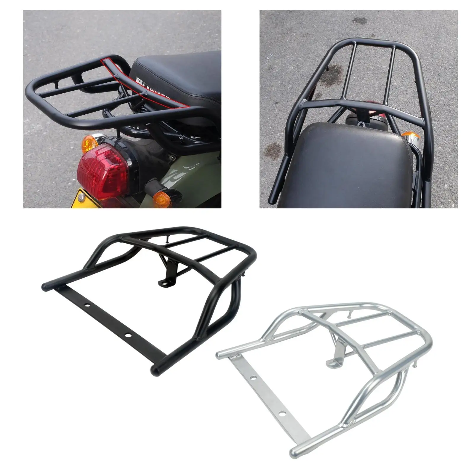 

Motorcycle Luggage Rack Spare Part Sturdy Easy Installation Rear Tail Storage Rack Rear Rack Carrier Compatible for Honda