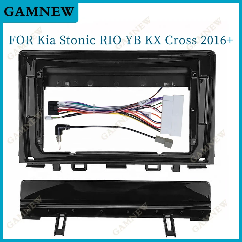 

9 Inch Car Frame Fascia Adapter Canbus Box Decoder For Kia Stonic RIO YB KX Cross 2016+ Android Radio Dash Fitting Panel Kit