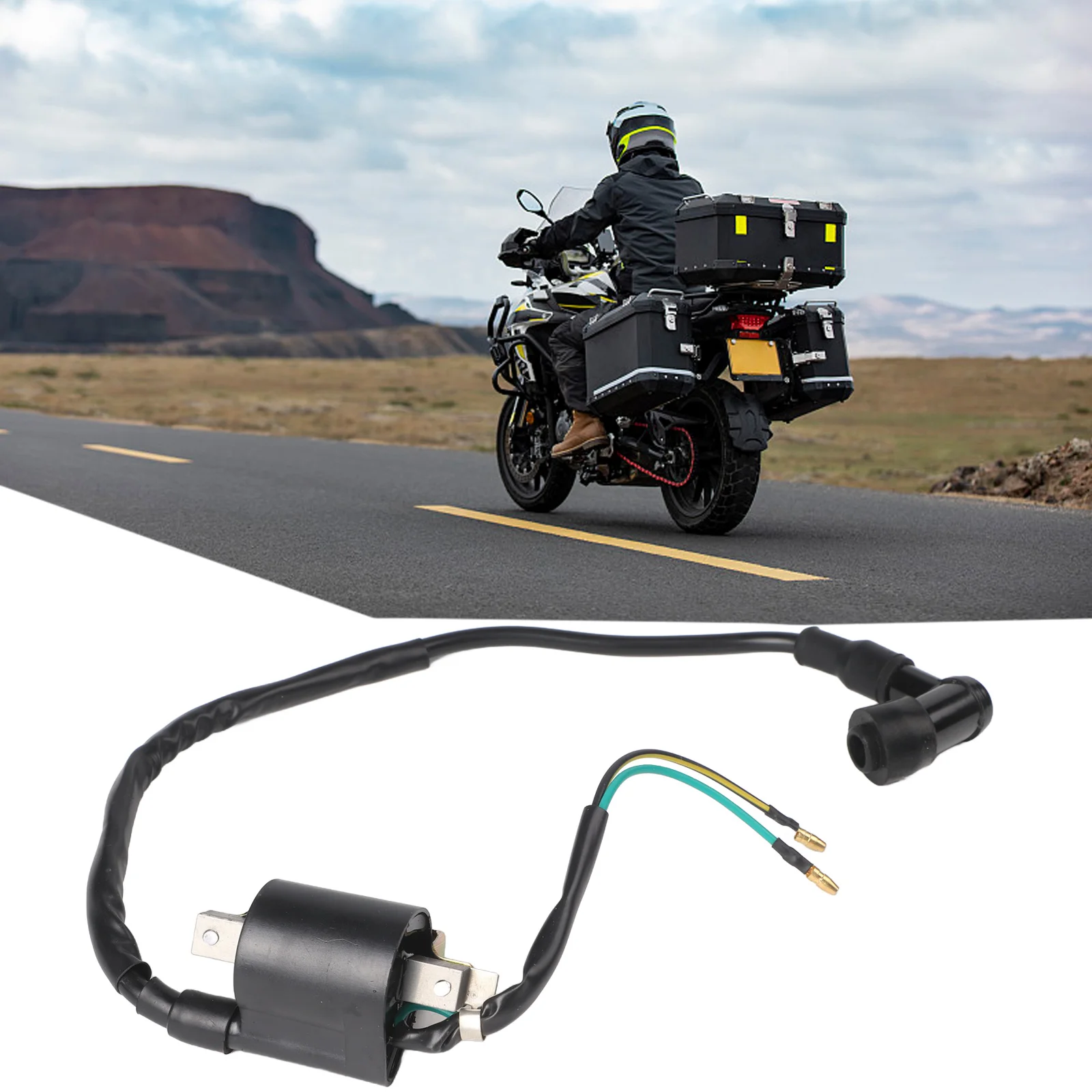 Durability Ignition 12V Ignition Coil Reliable Engine Starting Robust Durability 12V Ignition Coil For Dirt Bike