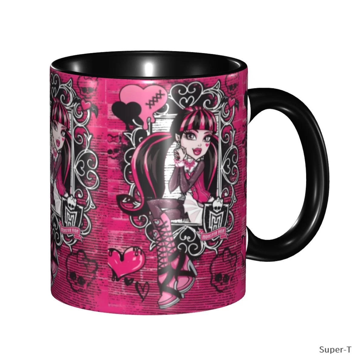 Monster High Creative Ceramic Coffee Mug Landscape Tea Milk Cup Home Office Gift Mugs 330ml