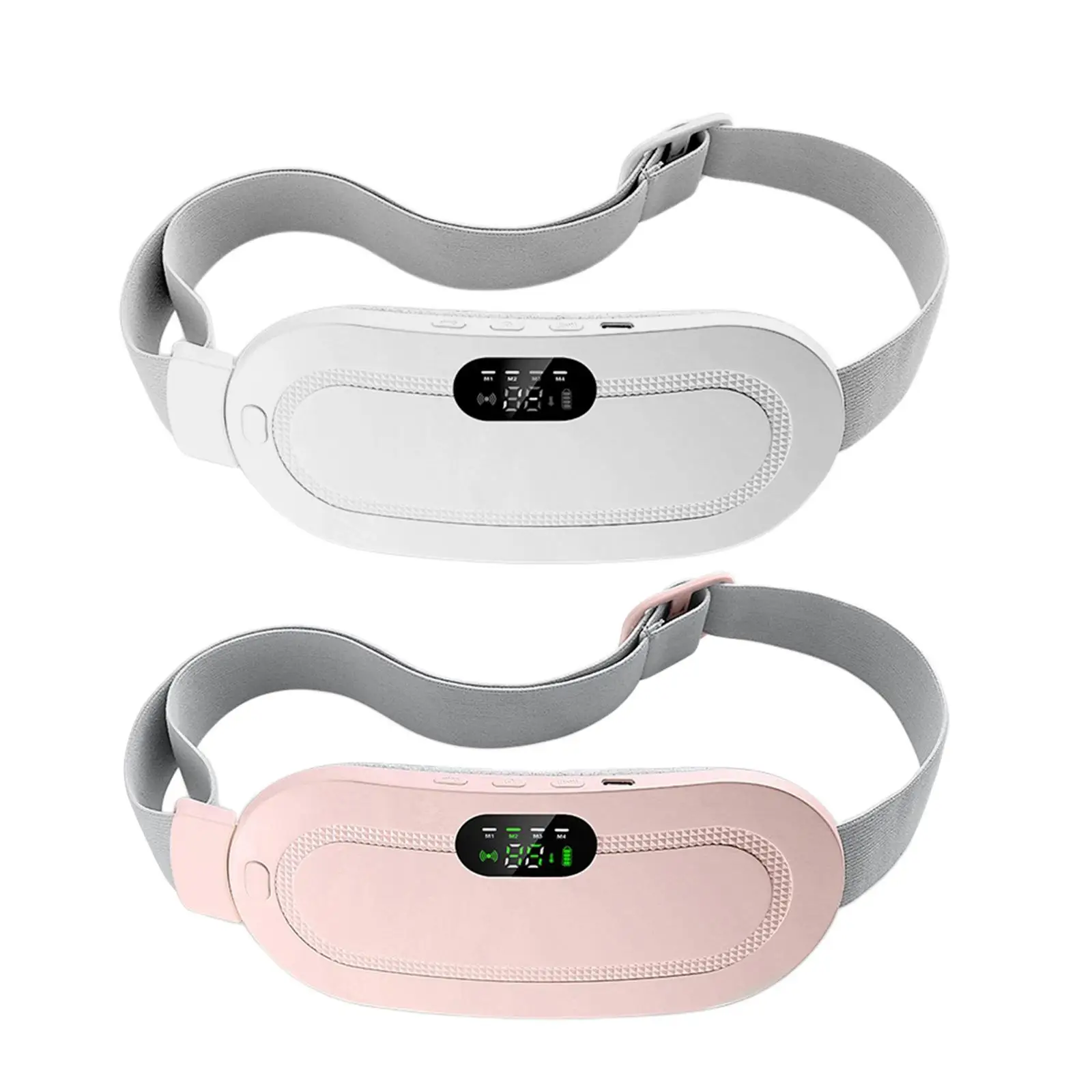 Electric Heating 4 Vibration Massage Modes for Menstrual Period Stomach