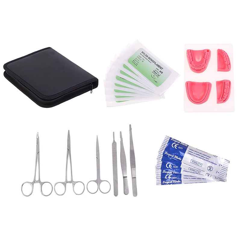 Silicone Artificial Human Skin Oral Teeth Gum Suture Training Kit Common Types Of Dental Wounds Dentist Practice And Training