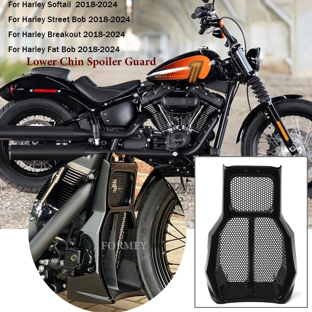 חדש אופנוע קדמי ספוילר הפנים ספוילר סקוילר מגן מגן כיסוי ערכות עבור fnocks bob רחוב 2018-2024