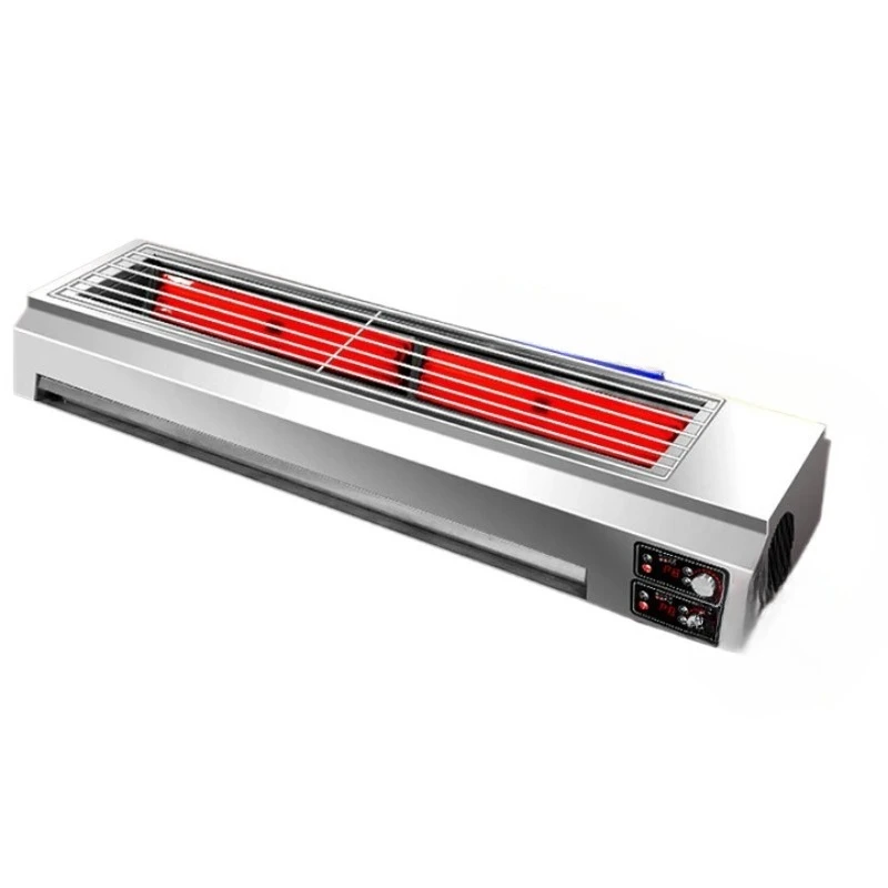 

Electric Grill Commercial New V-shaped Light Wave Heating Electric Grill Smokeless Indoor Outdoor Grilled Lamb Skewers Oyster