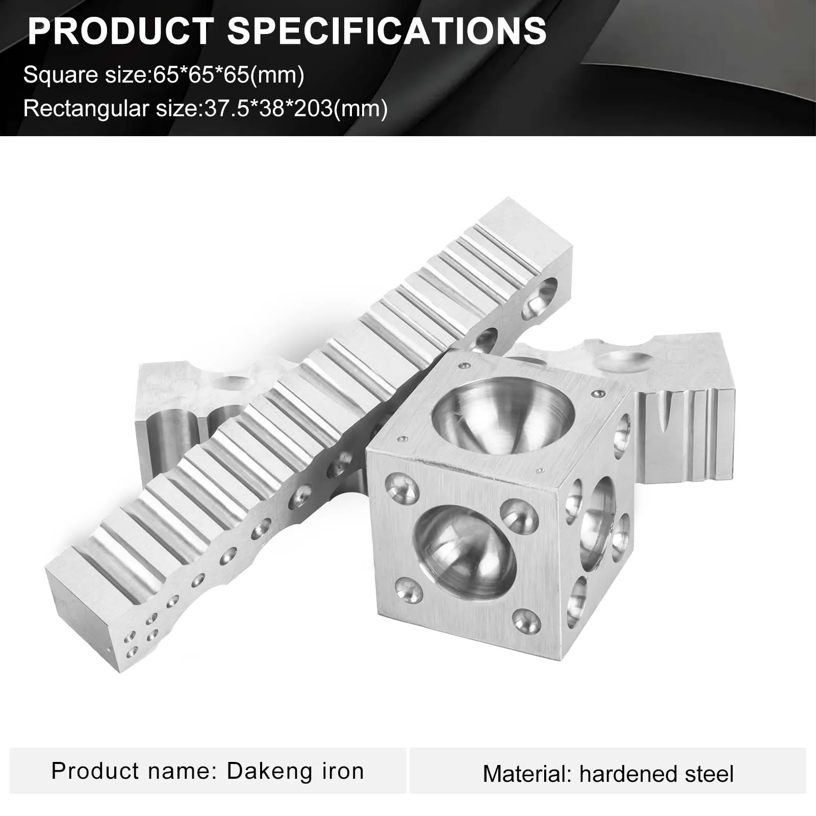 Jewelry Making Steel Swage Block, Multi-Sided Forming Tool with Semicircular and Triangle Grooves for Rings and Bracelets