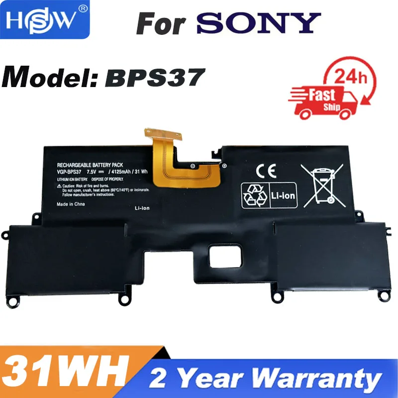 

7.5V 31Wh VGP-BPS37 Laptop Battery For SONY VAIO Pro 11 SVP1121 SVP11214CXB SVP11227SCB SVP112A1CL Ultrabook BPS37