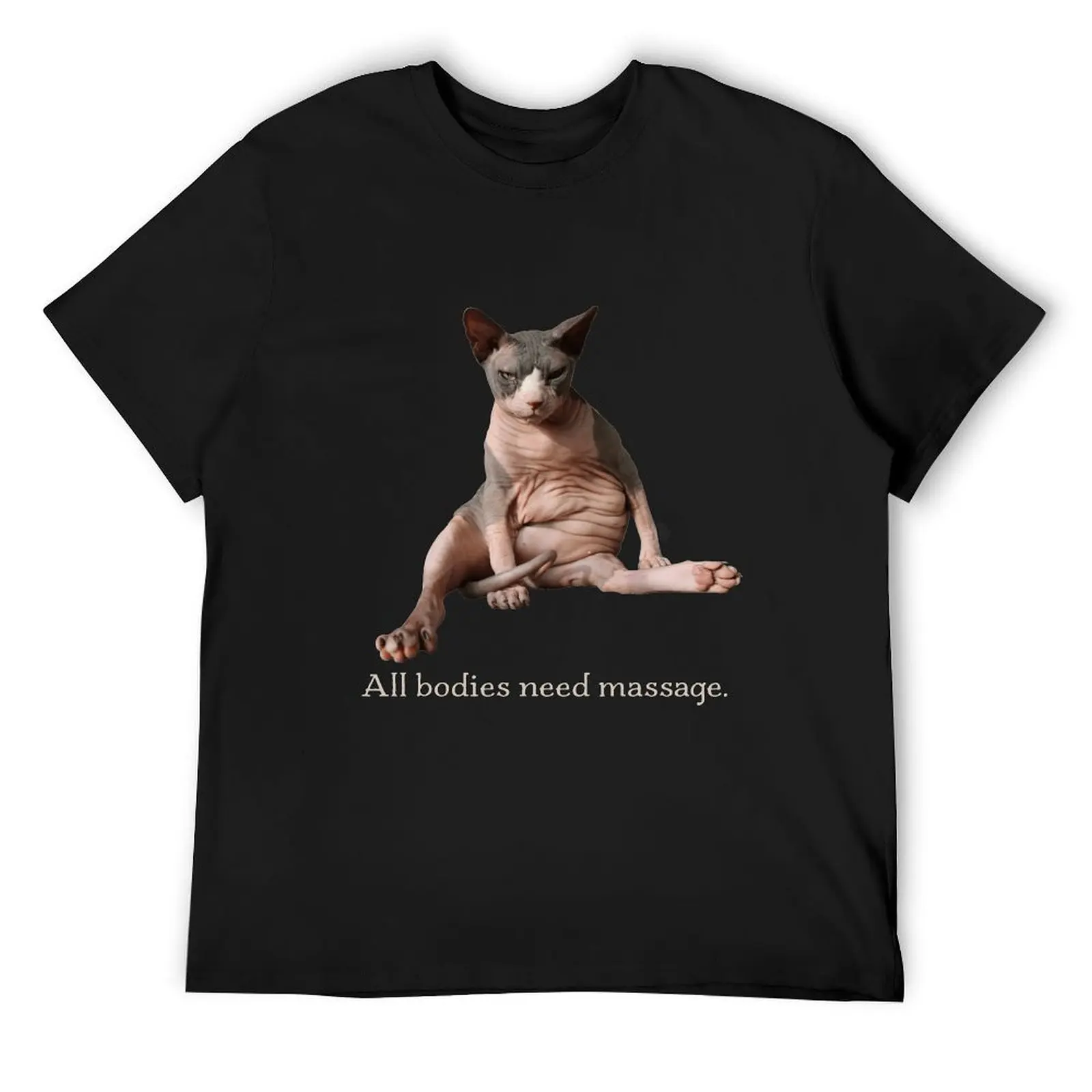 Cowboy says All bodies need massage T-Shirt baggy shirts oversized t shirt Blouse mens t shirts casual stylish