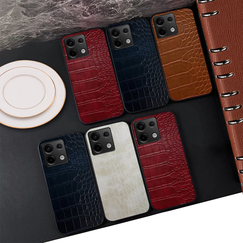For Xiaomi Redmi Note 13 Pro 5G  Case Crocodile Leather Phone Case Xiaomi Redmi Note 13 Case Cover For Redmi Note 13 Pro Plus