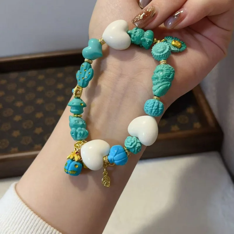 

MgAl2O4 Multi-Gemstone Matching Wenwan Jewelry Buddhist Beads Bracelet Accessories