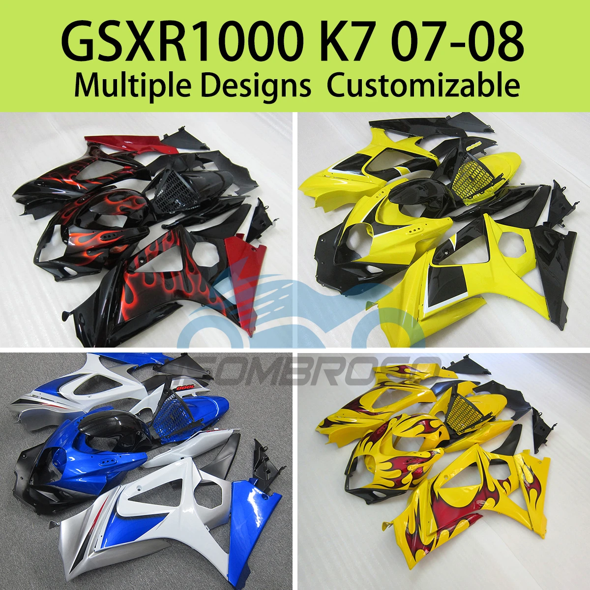 

For SUZUKI GSXR1000 K7 07 08 Full Fairing Kit GSXR 1000 2007 2008 Motorcycle Fairings ABS Injection Plastic Cowling