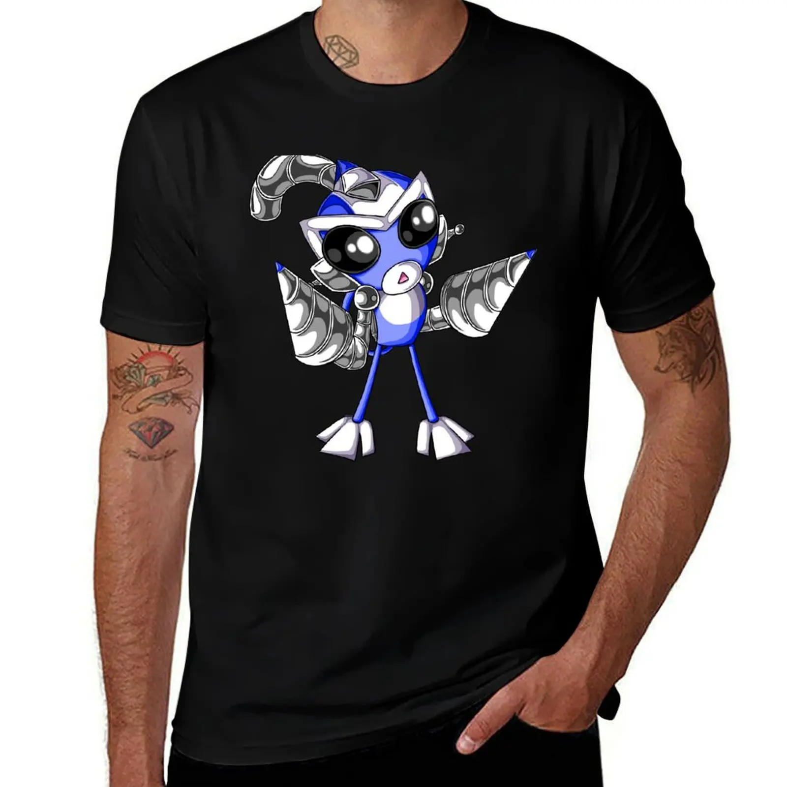 SRMTHFG! - Chibi Gibson T-Shirt Casual Daily Wear Short Sleeve Top