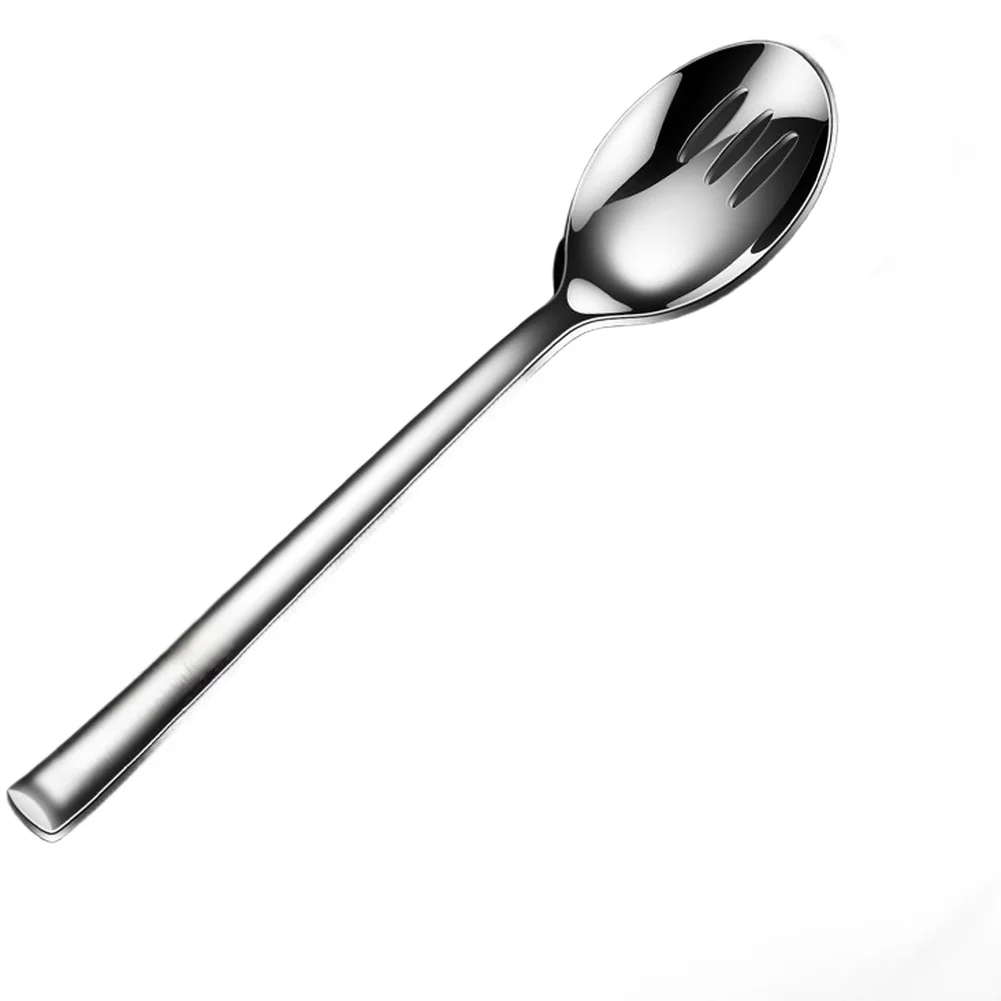 Draining Spoon Tool Slotted Spoon Set For Boiling Water Tasks Stainless Steel Cooking Tools 27cm Extended Handle