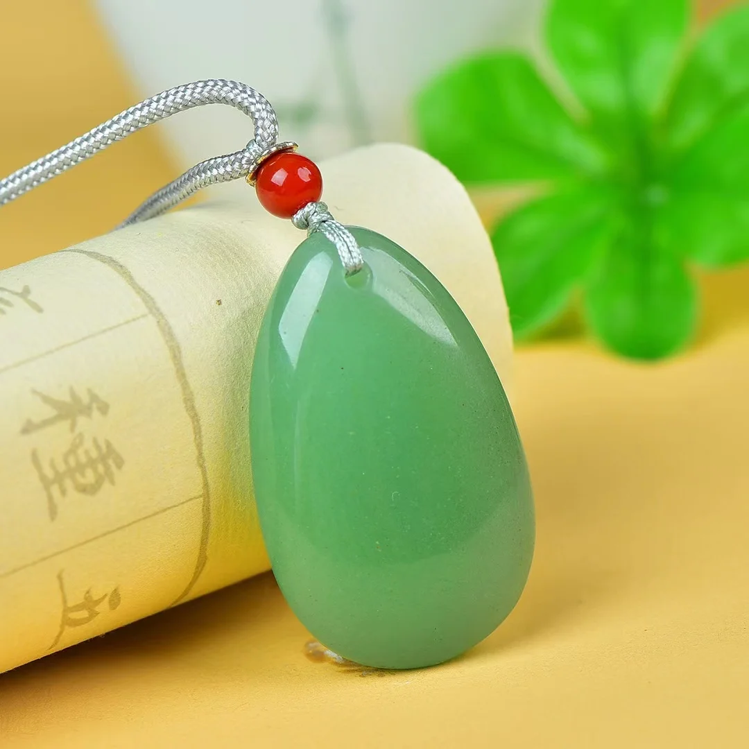 Exquisite Aventurine Water Drop Pendant Jewelry  19011#