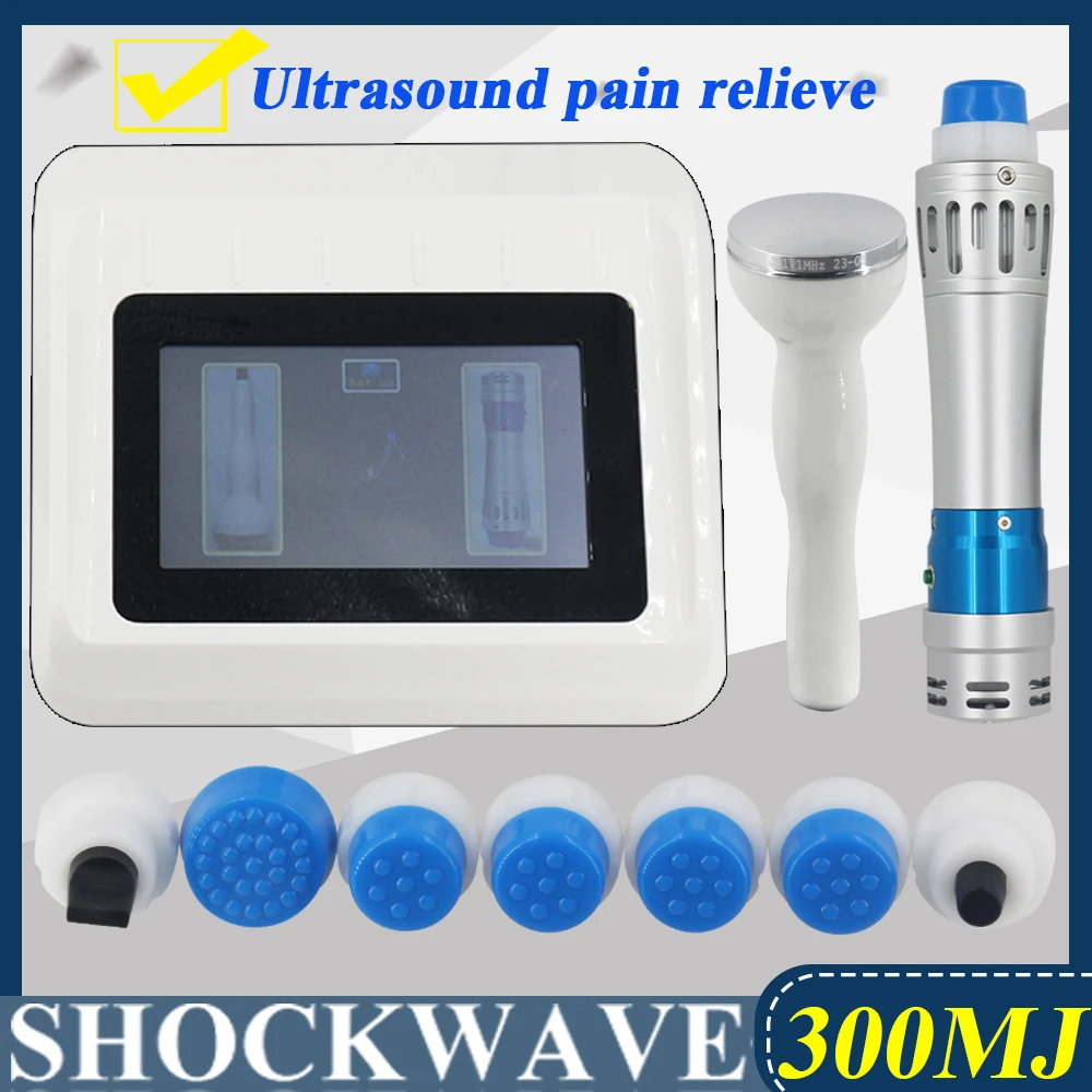 300MJ Shockwave Therapy Machine For ED Treatment Neck Pain Relief Relaxation 2 IN 1 Ultrasound Shock Wave Physiotherapy Massger