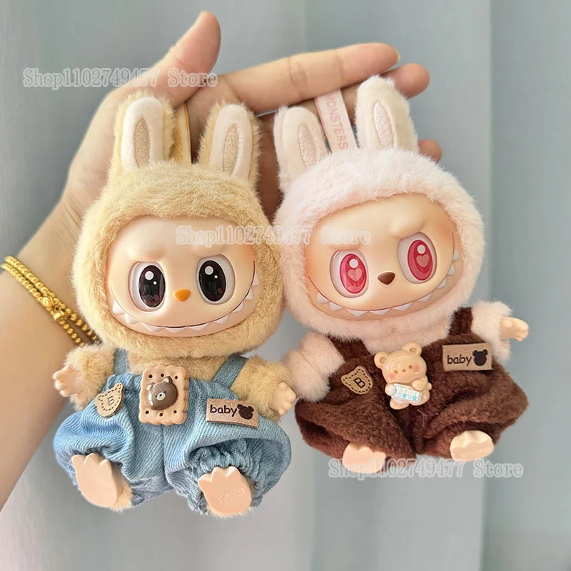 New Labubu Clothing Cartoon Anime Cute Doll POP Mart Set Strap Pants Dress High Quality Dress Up Children Decoration Toy Gifts