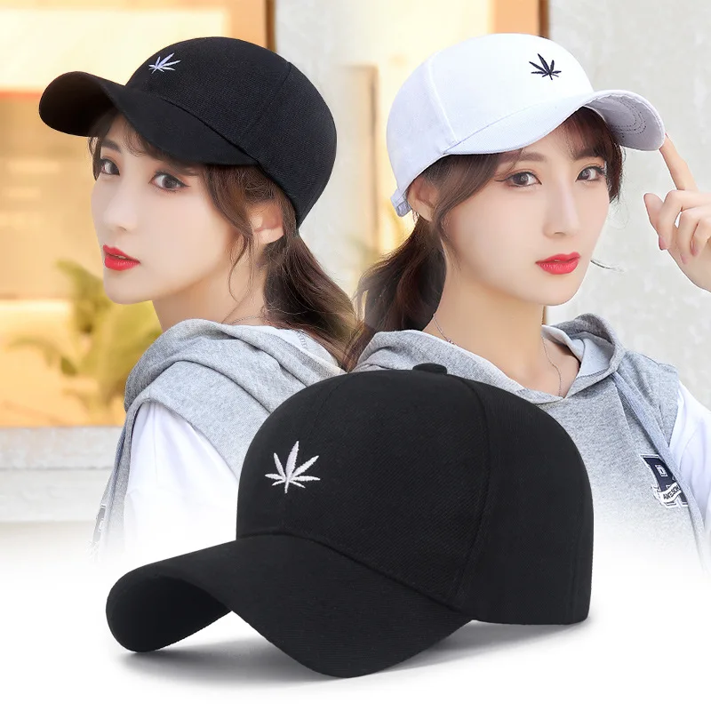 Summer unisex white black fitted women baseball hat Sports Golf Girl embroidered caps Adjustable hat circumference size for men