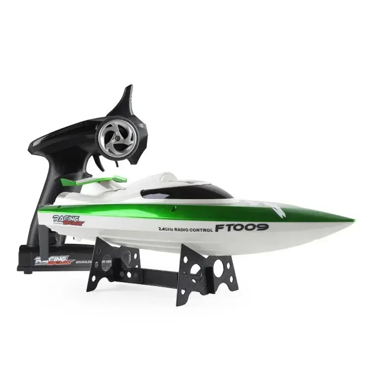 [Funny] 2.4GHz 4CH 30KM/H Flywheel FT012 remote control high-speed speedboat brushless boat adjustable speed water toy boat