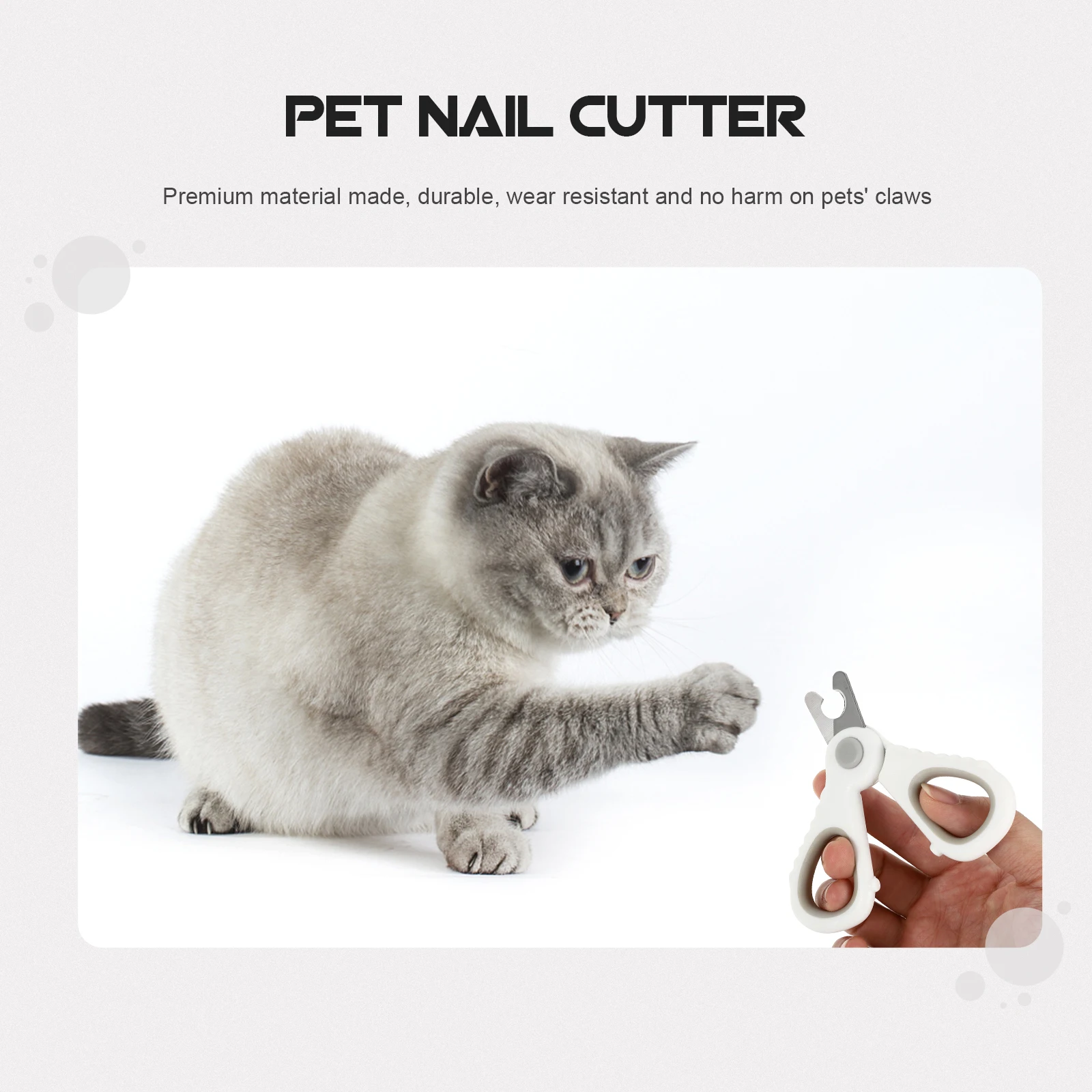 

Cat Nail Scissors Clippers Pet Trimming The Tool Stainless Steel Cutter Cats