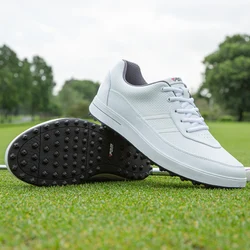 Męskie buty golfowe antypoślizgowe wygodne trampki golfowe wodoodporne buty sportowe na świeżym powietrzu miękkie buty sportowe do golfa XZ299