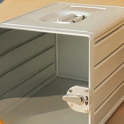 AviationAircraft Storage Compartment Car Drawer under the desk lockable filing cabinet Simple transparent metal aluminum