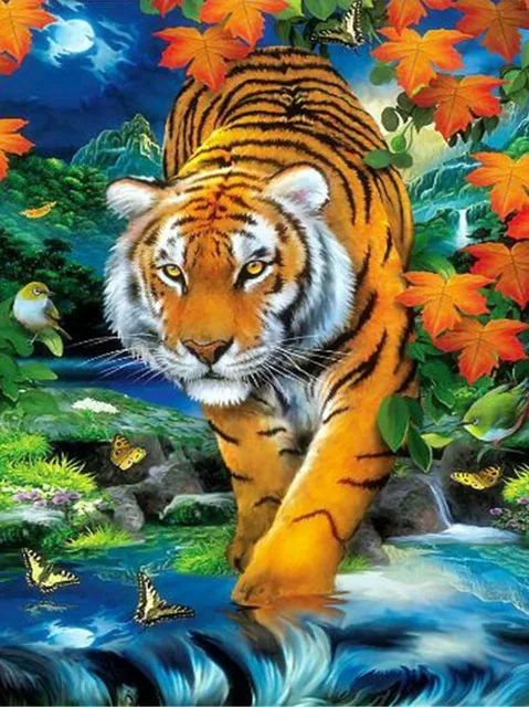 Tiger Animals 500 Piece Jigsaw Puzzles King of The Forest Diy Creative Puzzle Paper Decompress Educational Family Games Toy Gift