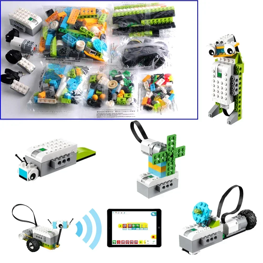 For We-do2.0 Electronic Education PF Bricks Kit 45300 Programed Robot DIY High-tech Building Blocks Compatible with LEGOed