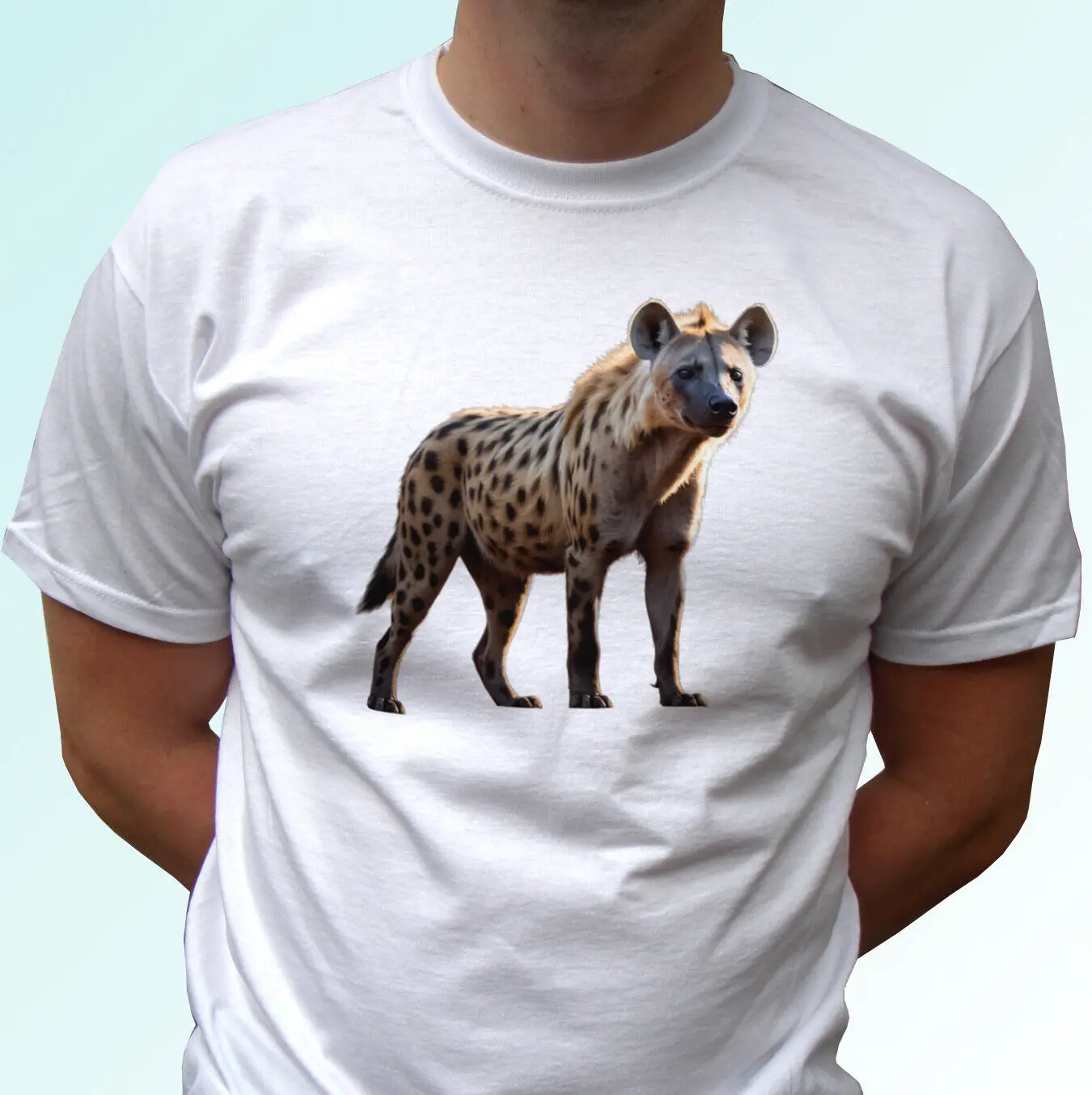 Hyena t shirt hyaenas tee top wild animal gift mens womens kids baby sizes