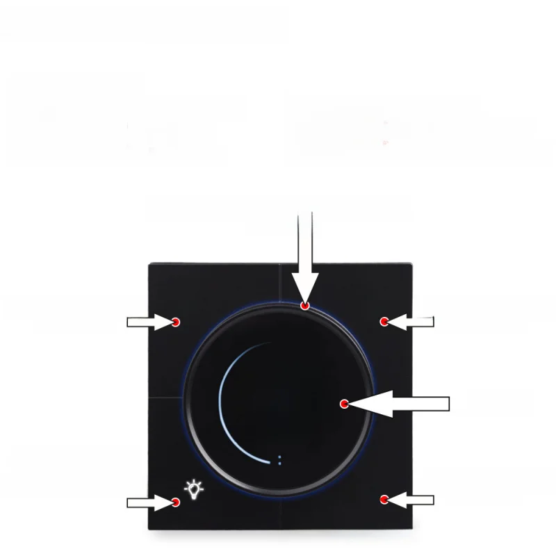 zigbeeGraffiti-Knopf, Digitalanzeige, Wuji-Dimmer, WLAN, siliziumgesteuerter Gleichrichter, LED-Dimmplatten-Schalter