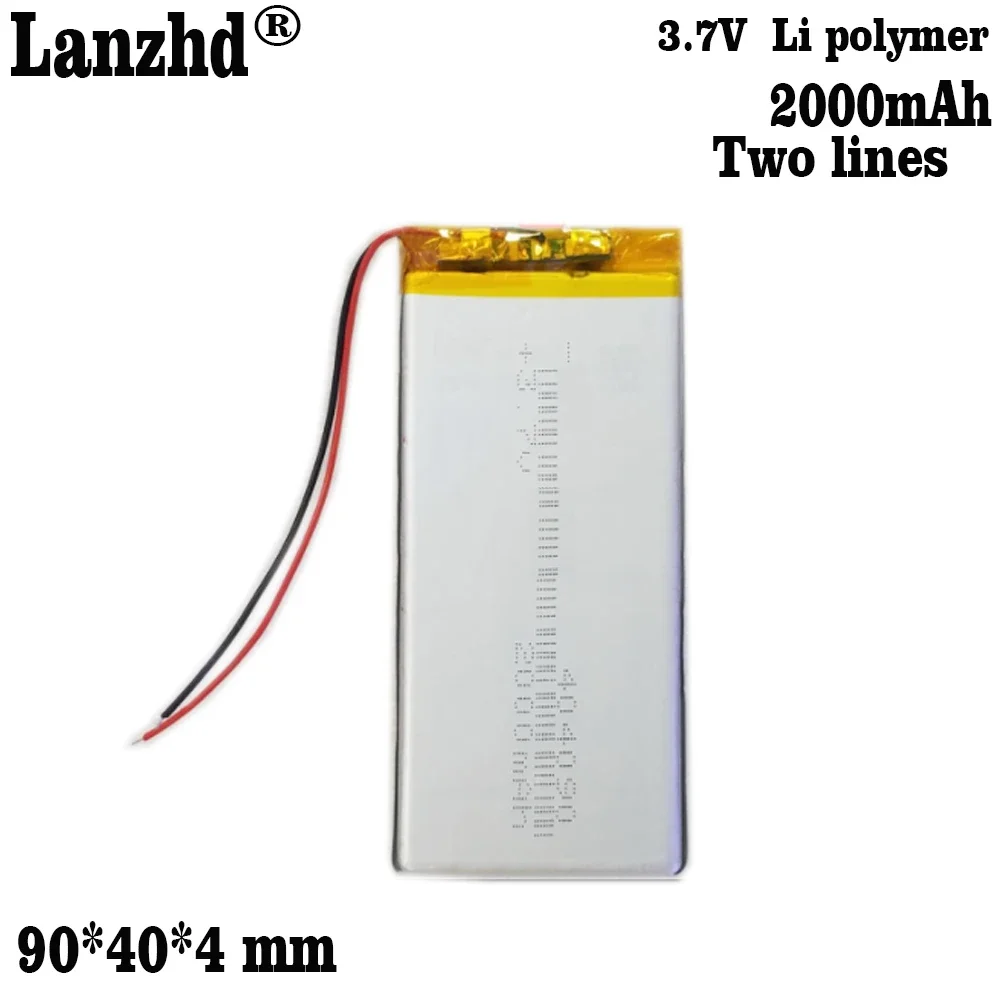 1-10pcs 3.7V battery 2000mAh 404090 384796 384796 404590 434290 Li Polymer Batteries For CVK600 Reading tablet learning machine