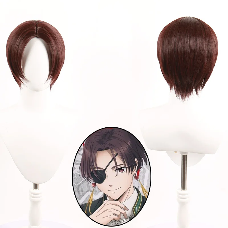 Sufang Sunfei Cosplay Wig Middle Part Hair with Simulation Scalp Top Rose Net Heat Resistant Synthetic Fiber Wig Halloween Wig