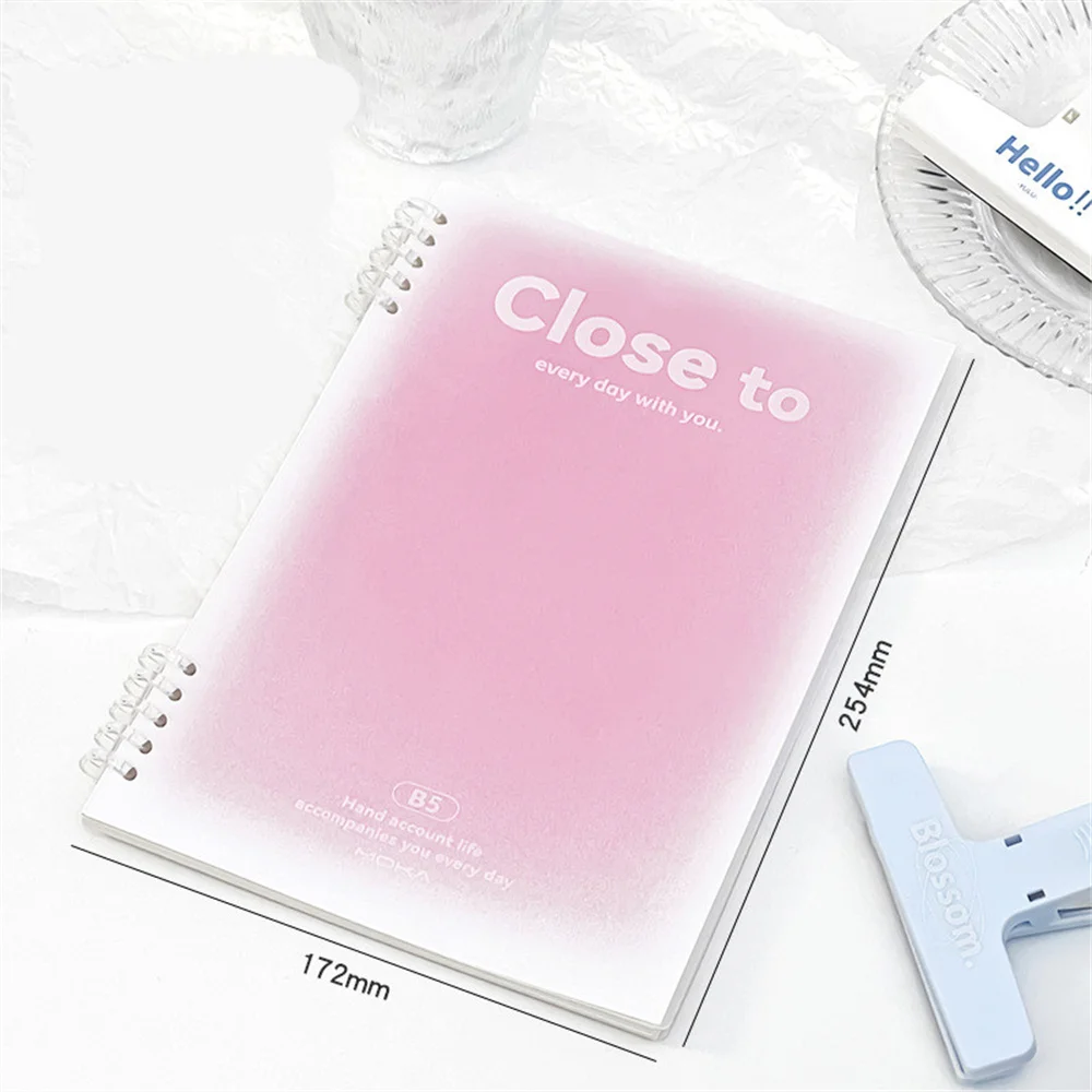 B5/A5 Loose-Leaf Notebook 60 Sheets Binder Lined Book School Office Supplies Korean Stationery Students Writing Journal Notebook