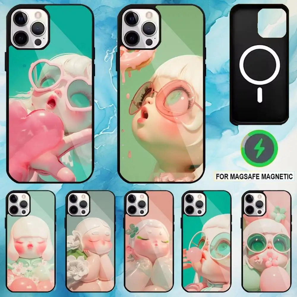 

Pastel Dreamland Phone Case For iPhone17,16,15,14,13,12,11 Plus,Pro Max Magnetic For Magsafe Wireless Charging