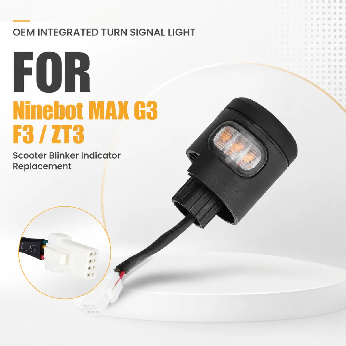 For Ninebot MAX G3 F3 ZT3 OEM Integrated Turn Signal Light Blinker Indicator Handlebar Replacement Part