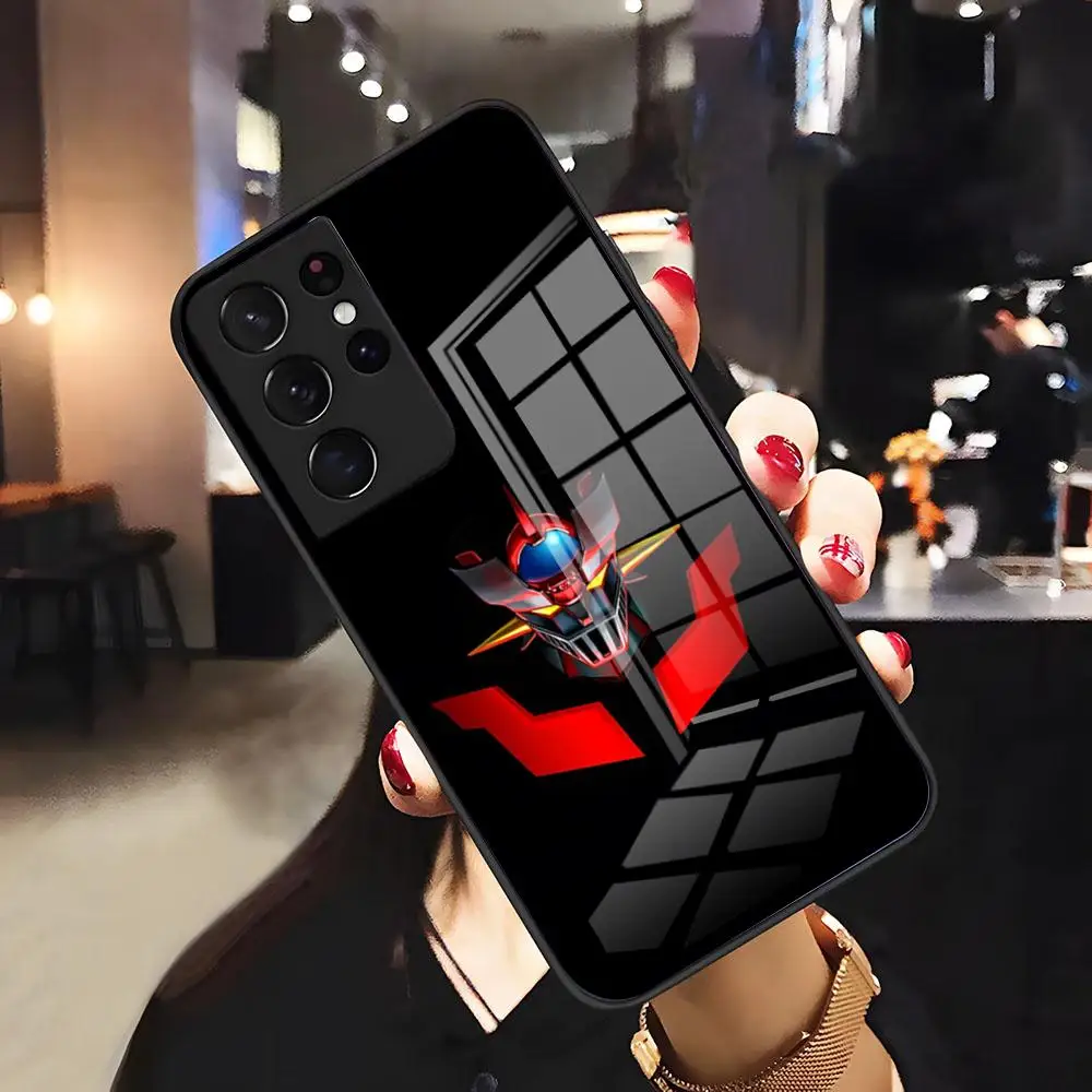 M-Mazinger Z Robot Phone Case For Samsung A25 A13 A33 5G A54 A36 A35 A56 A52 A14 Shockproof Glass Cover