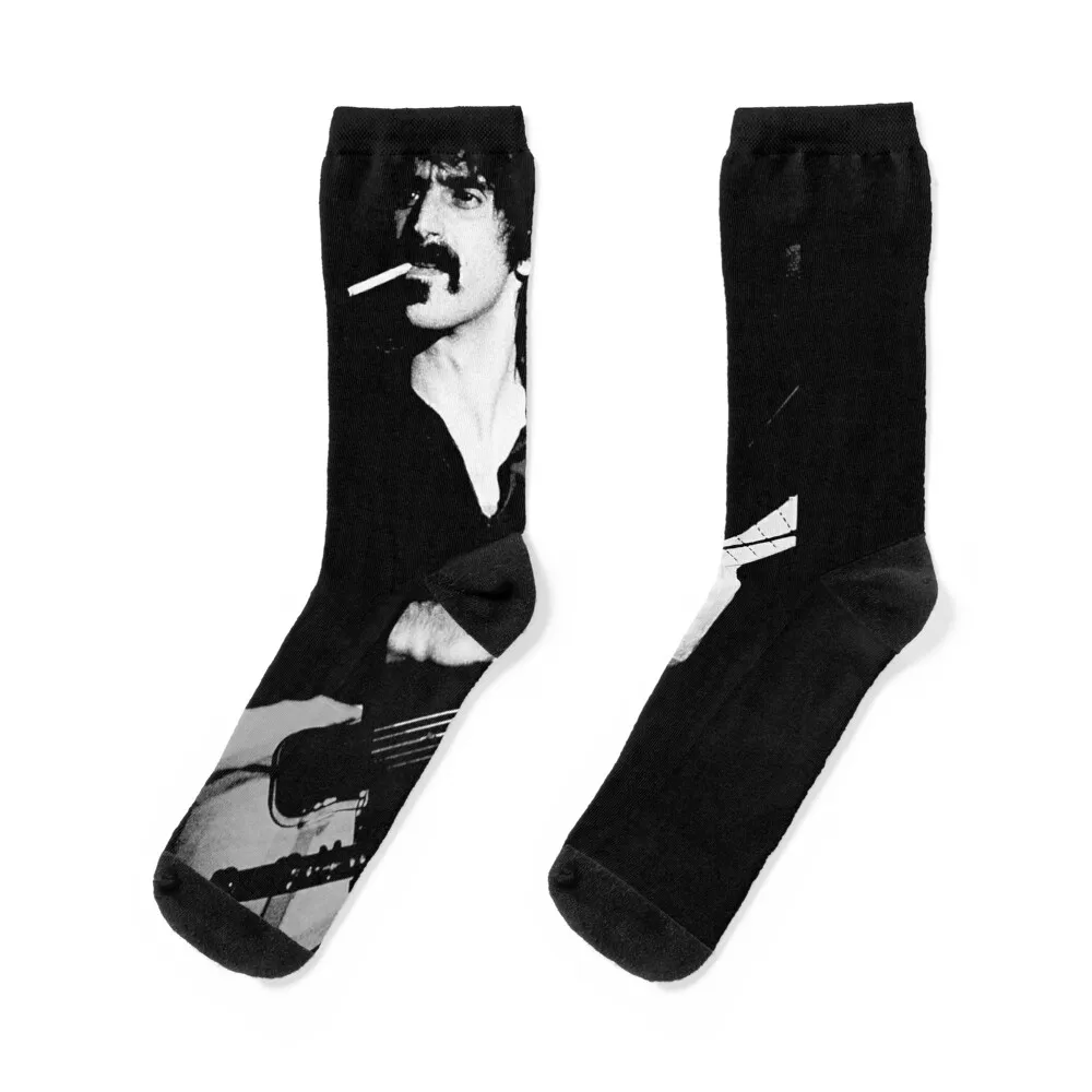 

Black and White Frank Zappas Classic Outlaws Music Est.1940 . Socks essential japanese fashion loose Socks For Man Women's