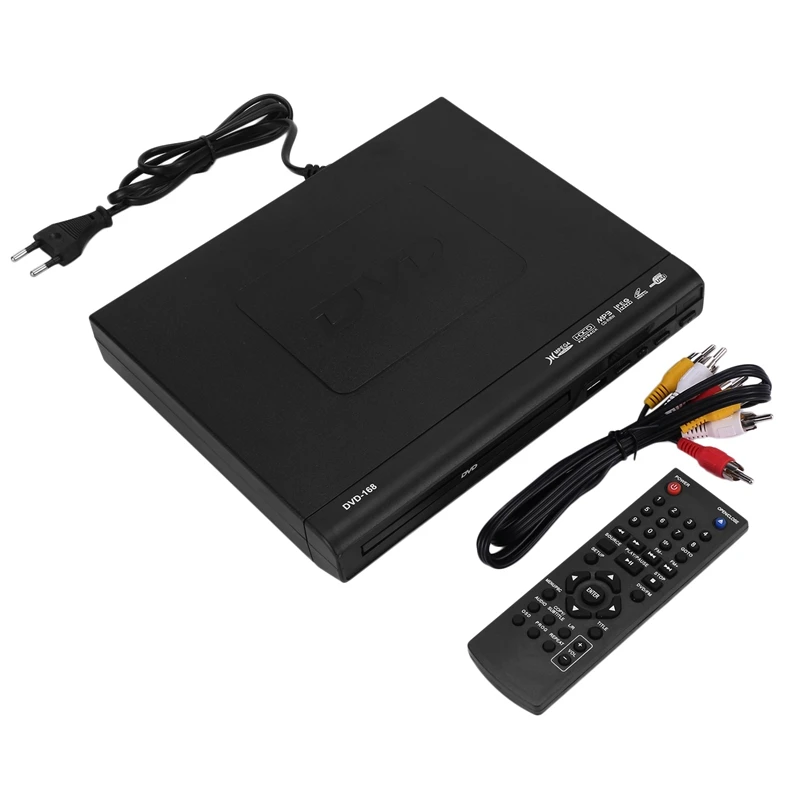 Portable DVD Player For TV Support USB Port Compact Multi Region DVD/SVCD/CD/Disc Player With Remote Control, Not Support HD