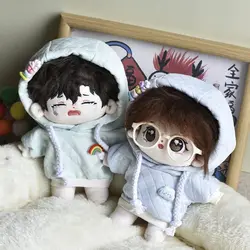 Handmade Hoodies For 20cm Cotton Dolls Sweatshirt Outfits Fashion Clothes For Plush Idol Dolls Tops Sweater Dolls Accessories