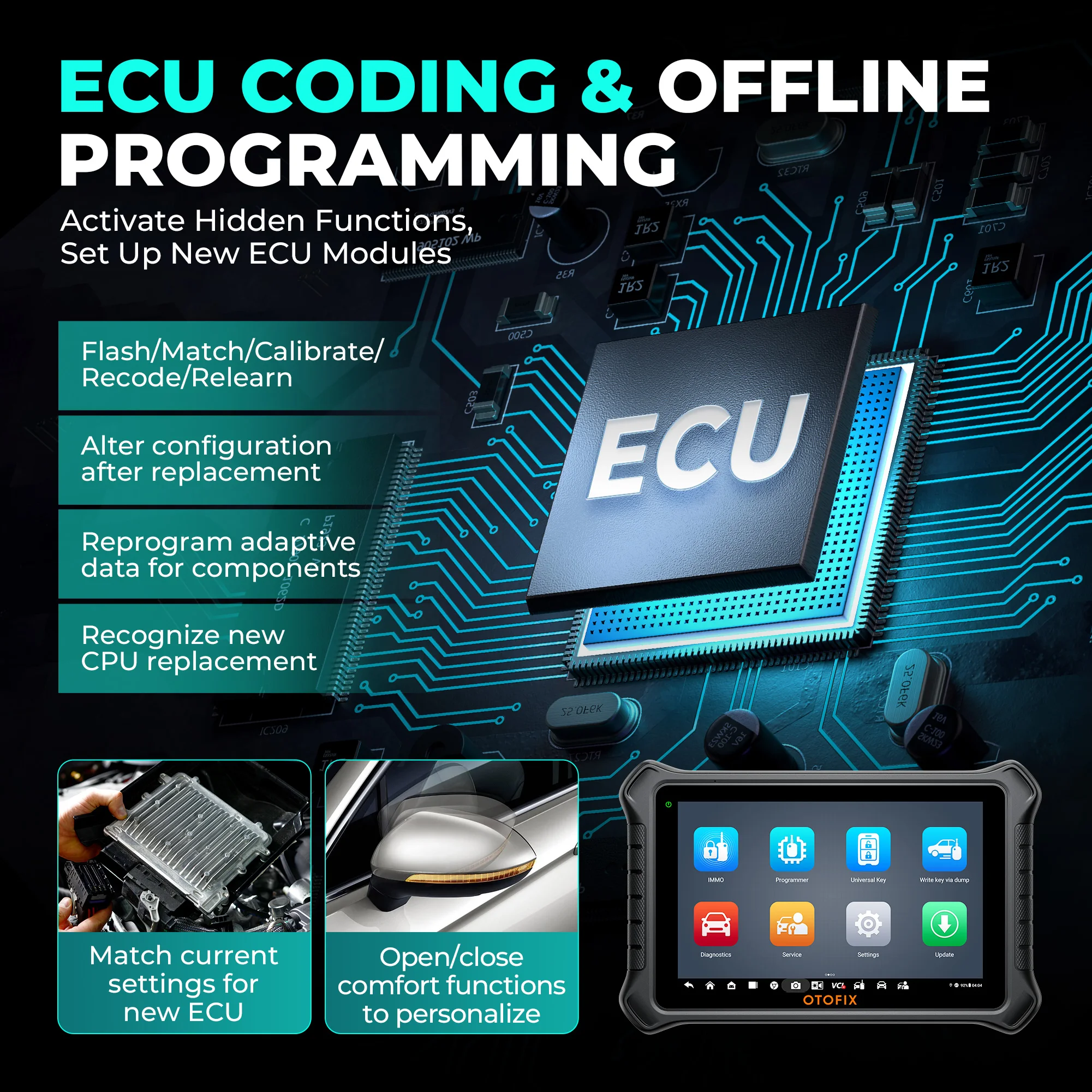 Picture 5: OTOFIX IM2 Car Key Programming Tool All System Diagnostic Scan Tool Auto Key Programmer IMMO Function Car Key Tool