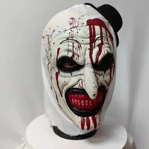 怖い恐怖症3コスプレマスクハロウィーンアートThe Clown Bloody Latex Soft Props Party Adders Terrifier Costume Masks 8ベストセールスラテックスピエロマスク-1