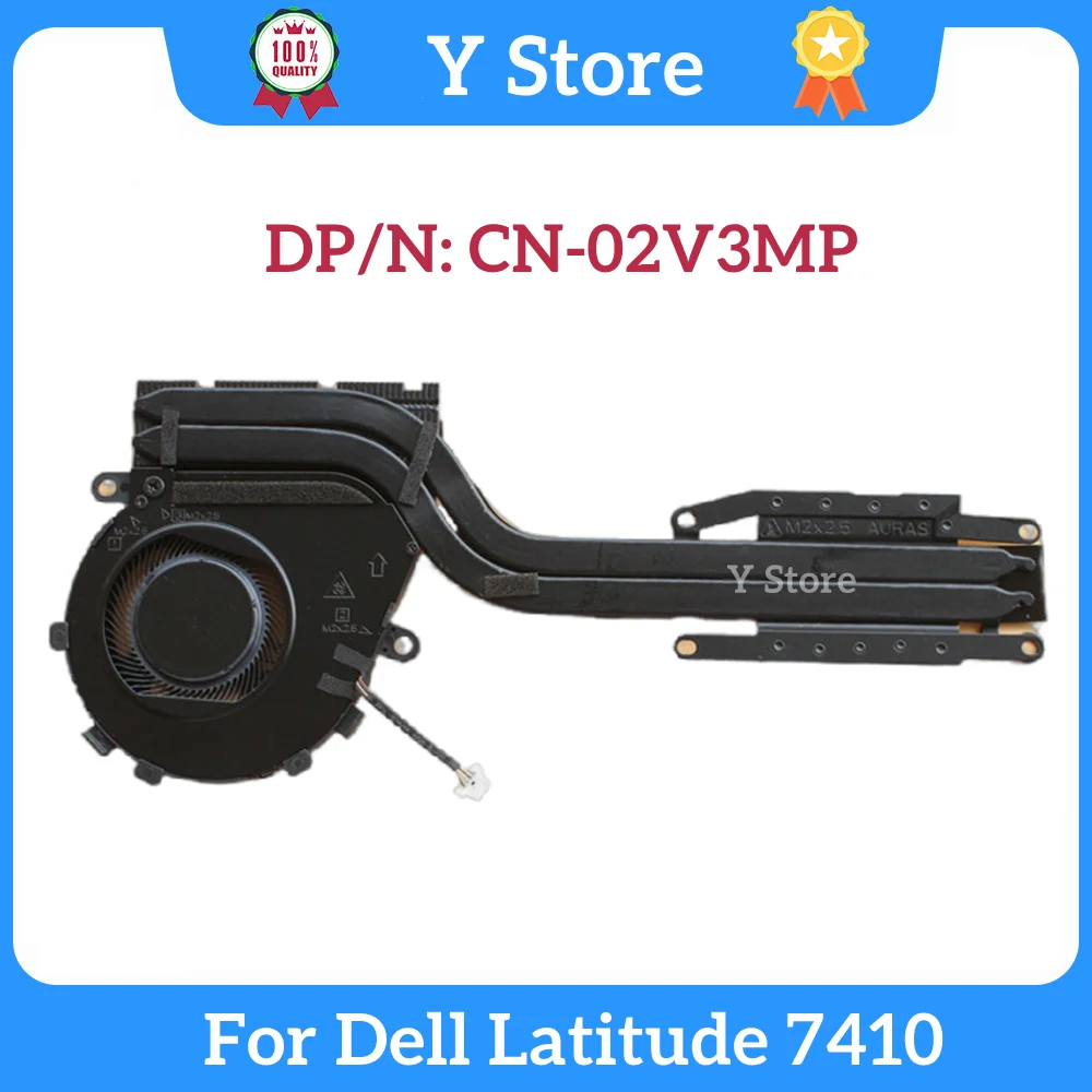 Y Store New Original Cpu Cooling Fan Cooler For Dell Latitude 7410 2-in-1 02V3MP EG50040S1-CJ90-S9A 0PJG0 2V3MP DC5V Heatsink