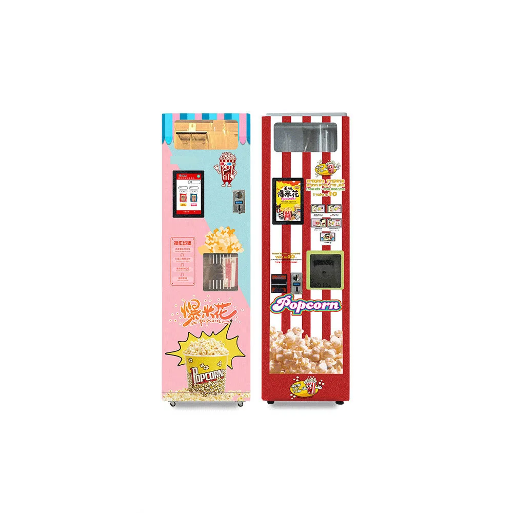 

High Quality Large Capacity Popcorn Automatic Vending Machine Luxury Popcorn Vending Machine for Shopping Center