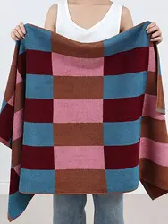 Block Color Matching Cotton Towels Soft Absorbent  Face Towel Combed Long Staple  Kids Hands Towel Adult Bath Household Towel