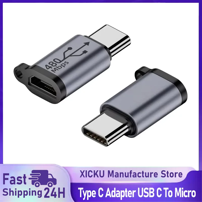 Type C Female to Micro USB/Type Female to Mini USB/Micro USB Female to Type C/Micro USB Female to Mini USB Plug Adapter