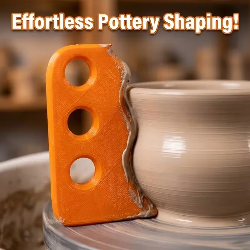 New Pottery Trimming Tool Plastic Portable Pottery Profile Rib for Carving Clay DIY Ceramic Molding Tool Pottery Supplies