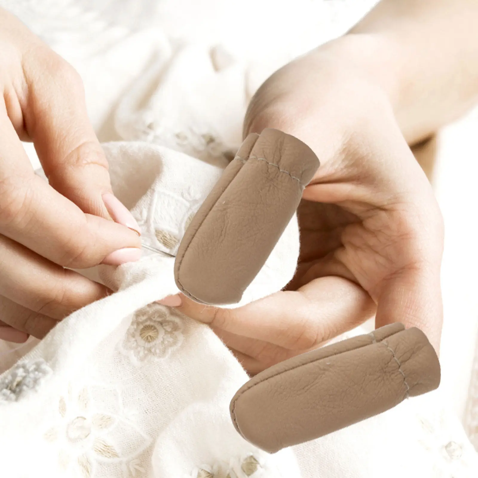

20Pcs Soft Breathable Finger Guards for Wool Felting Needle Felting Sewing Knitting DIY Finger Protectors